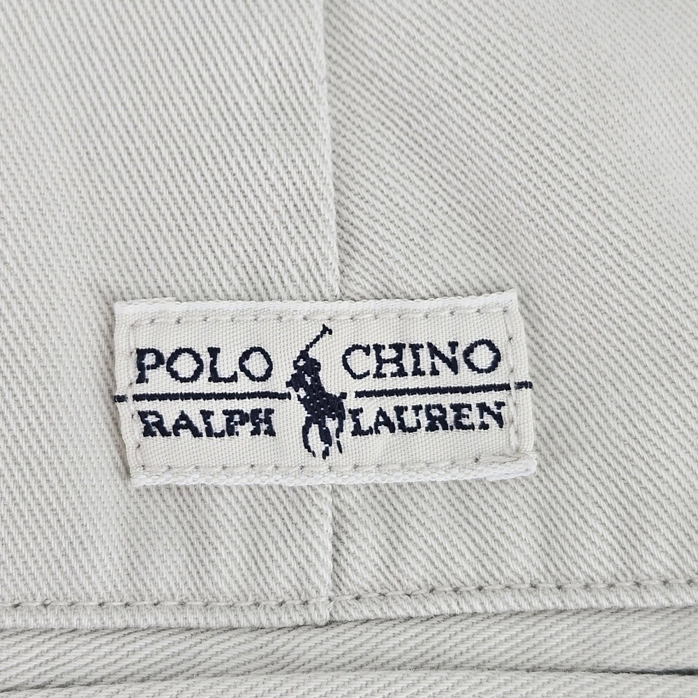 Polo Ralph Lauren Andrew Pant Mens 36x30 Tan Khaki Pleated Chino Cotton Trousers - Picture 6 of 11